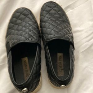 Steve Madden Quilted Leather Slip on Sneakers